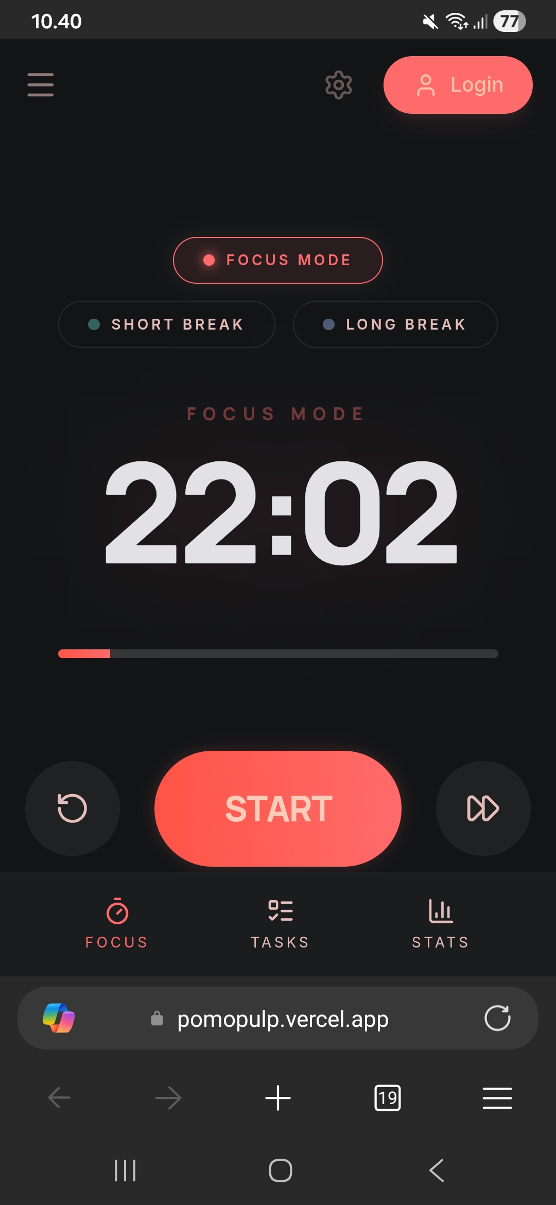PomoPulp Mobile Experience